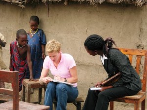 Penny Lyons in Tanzania