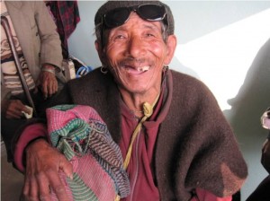 Ringi Sherpa after his cataract surgery