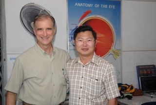 Dr Gary Barth and Dr.  Ton in Battambang Cambodia