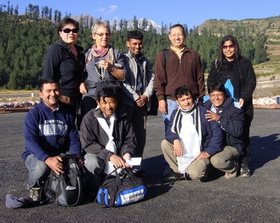 group shot of Seva team and volunteers for eye camp in Simikot Humla Nepal