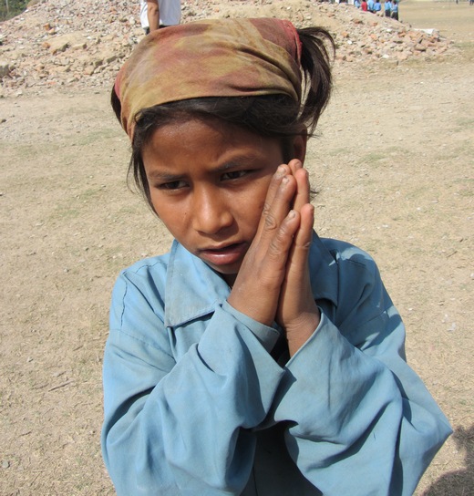 Nepal 2012 Namaste school girl Deanne Berman 1102
