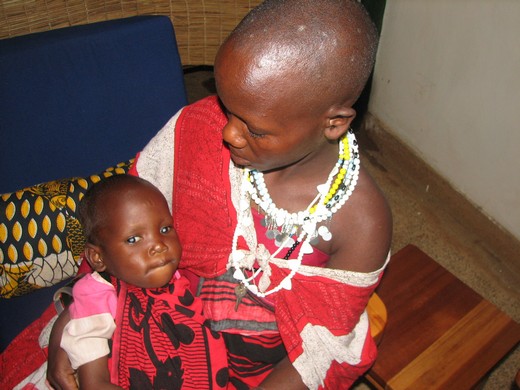 Tanzanian mother and her baby