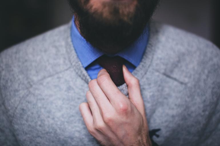 man wearing a tie